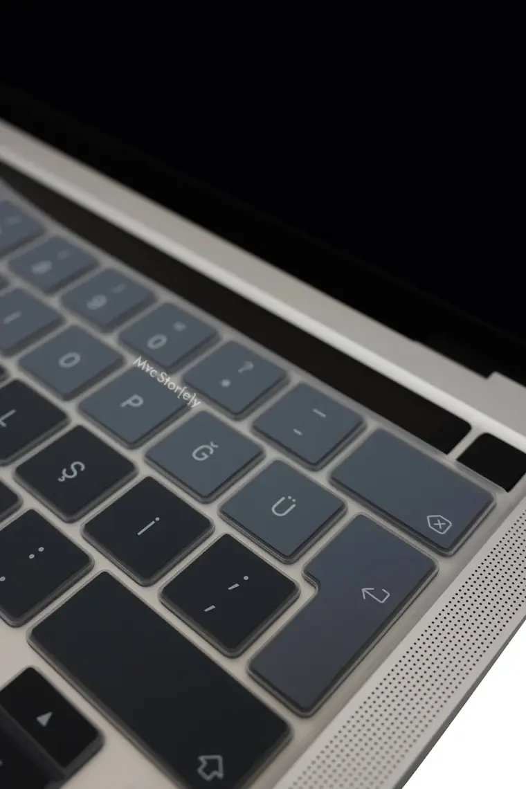 McStorey Macbook Pro Klavye Kılıfı 13inç M1-M2 Türkçe Q Baskı A2338 2289 2251 A2141 ile Uyumlu Ombre