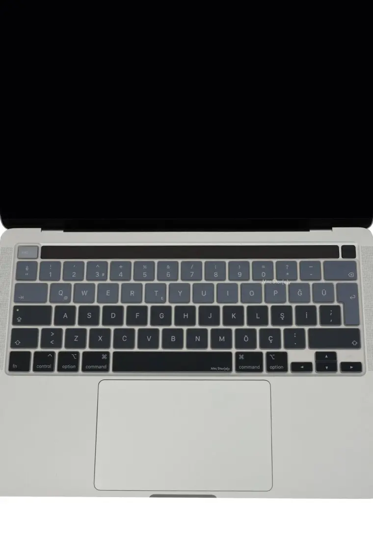 McStorey Macbook Pro Klavye Kılıfı 13inç M1-M2 Türkçe Q Baskı A2338 2289 2251 A2141 ile Uyumlu Ombre