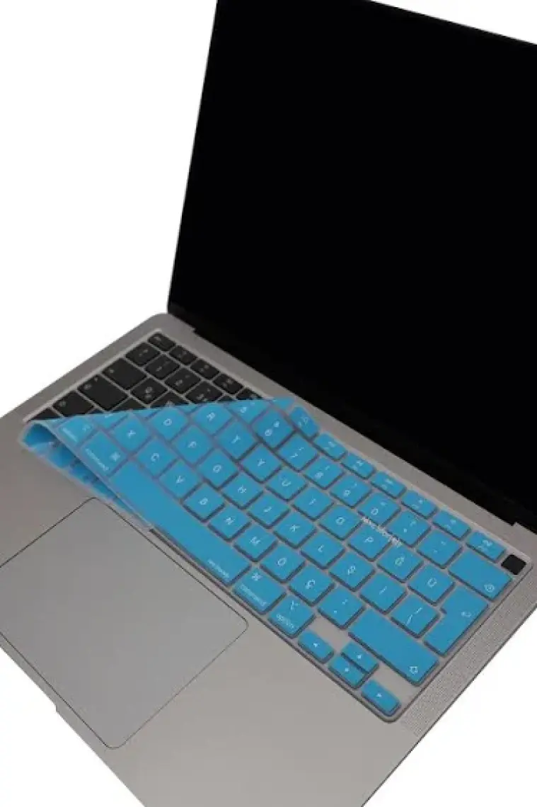 McStorey Macbook Air M1 Klavye Kılıfı Türkçe Q Baskı A2179 A2337 ile Uyumlu