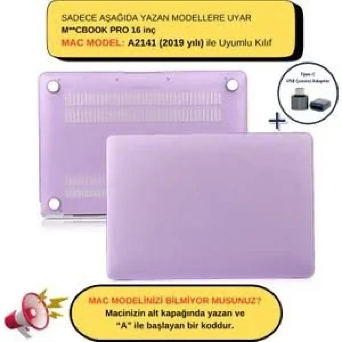 McStorey Macbook Pro Kılıf 16 inç A2141 (2019 yılı) ile Uyumlu Mat