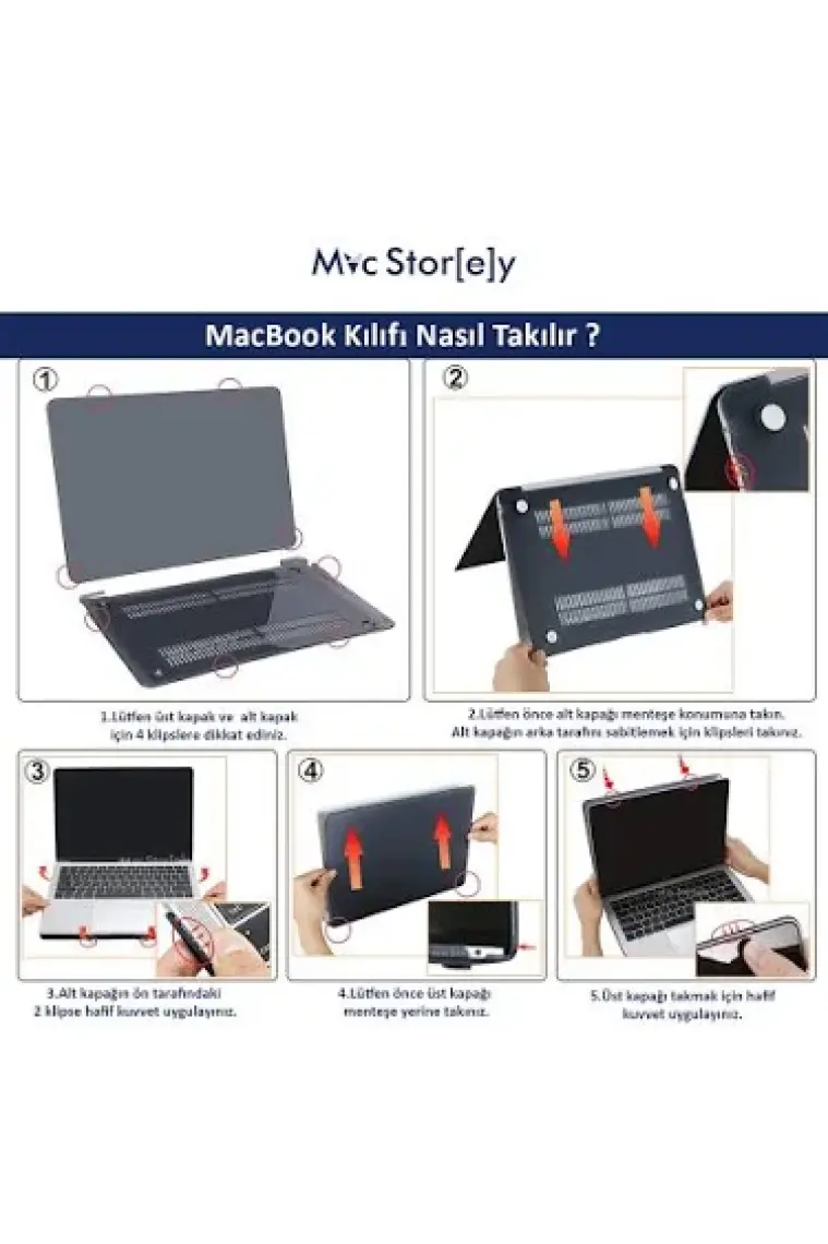 McStorey Macbook Pro Kılıf 13inç Mat A1278 (Eski Ethernet Girişli Model 2008-2012) ile Uyumlu