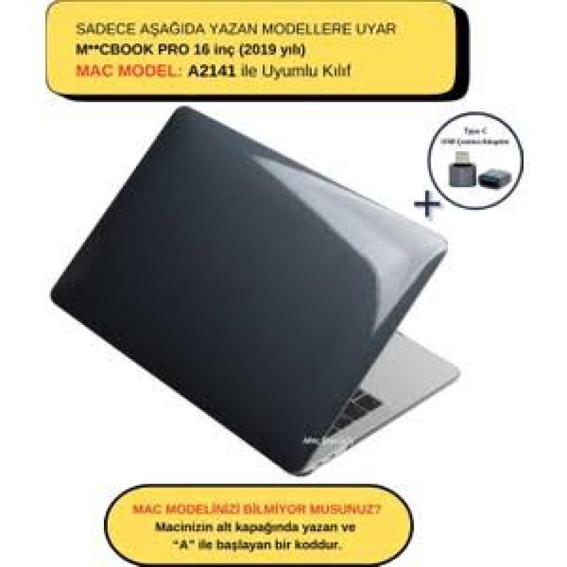 McStorey Macbook Pro Kılıf 16 inç A2141 ile Uyumlu (2019 Yılı) Kristal