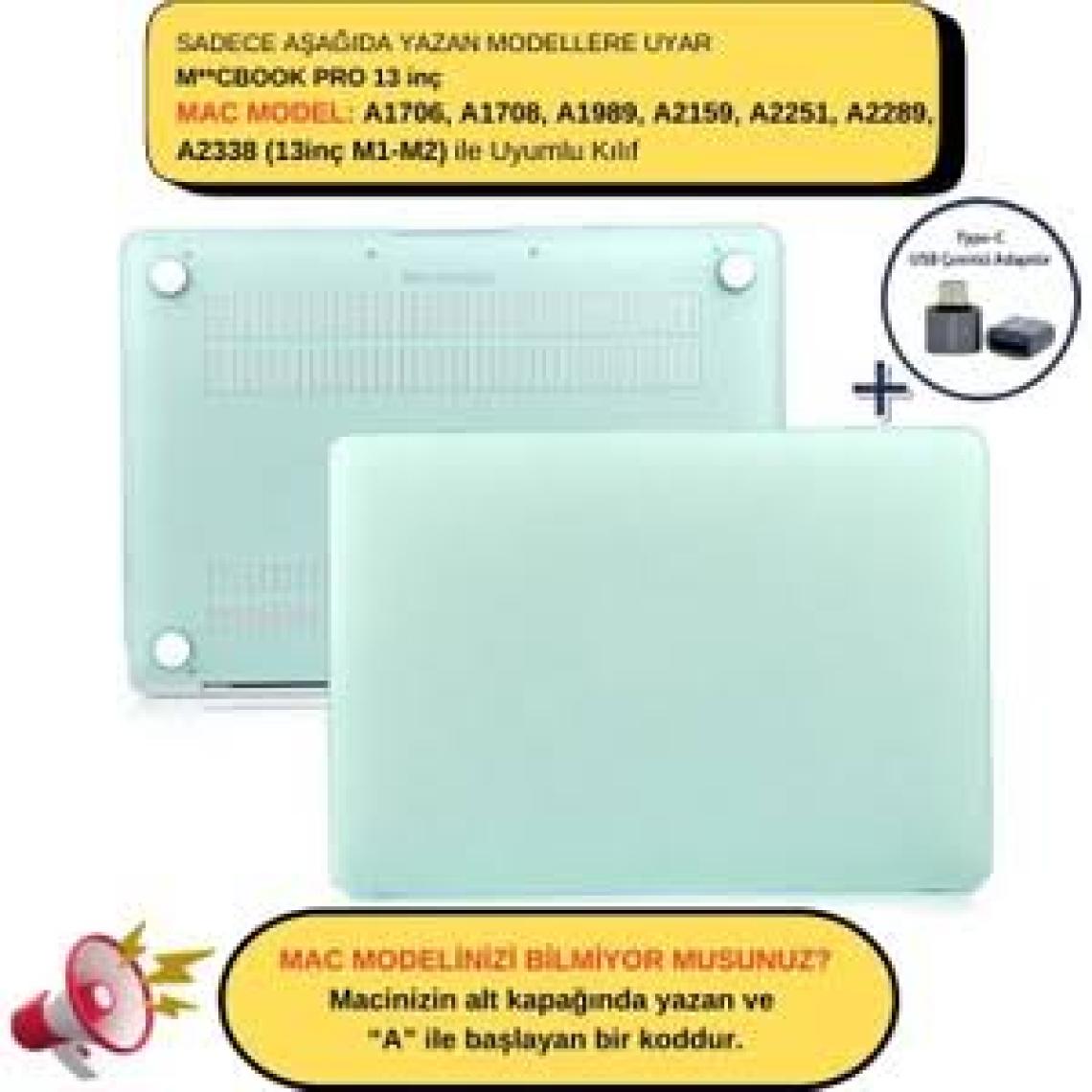 Conocer Macbook Pro 13' M1-M2 2020-22 Uyumlu Kapak Kılıf (A2251/A2289/A2338)