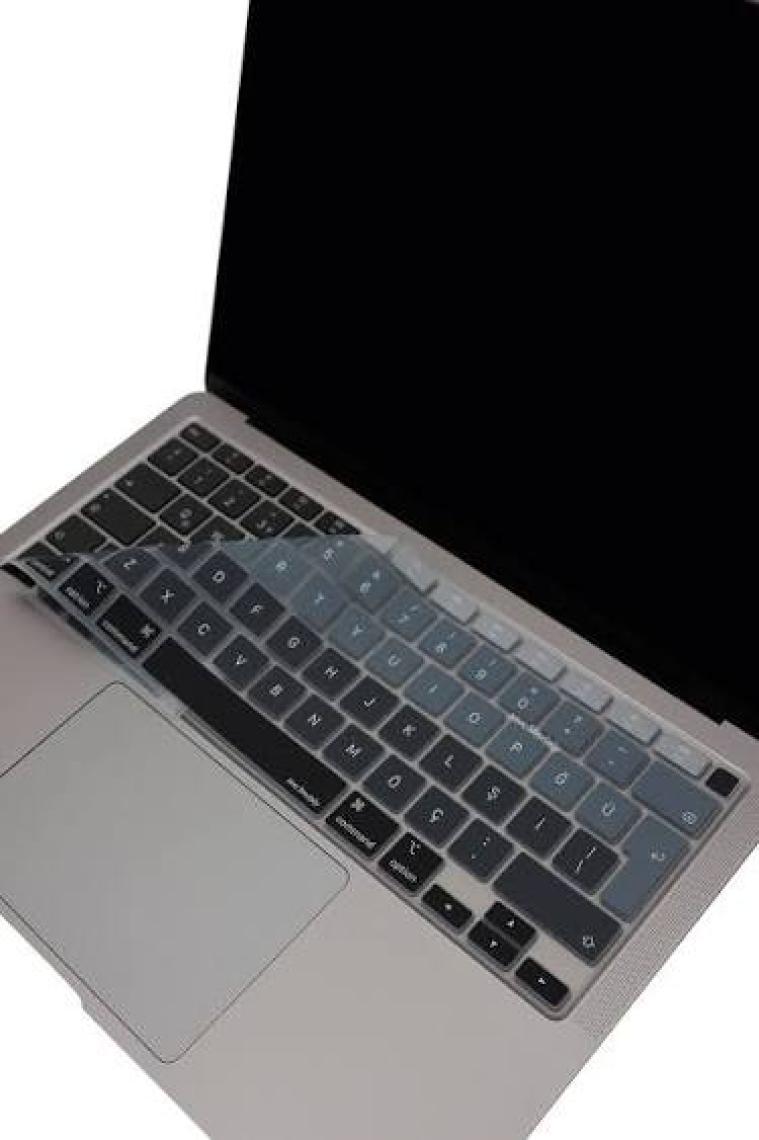 McStorey Macbook Air M1 Klavye Kılıfı Türkçe Q Baskı A2179 A2337 ile Uyumlu Ombre