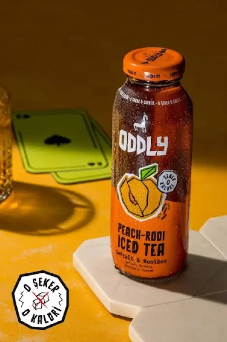 ODDLY Saçma İyi Soğuk Çay Dörtlüsü (Peach-Rooi, Hibi-Berry, Ginger-Punch, Berry- Matcha) Cam 250 ml 8 Adet