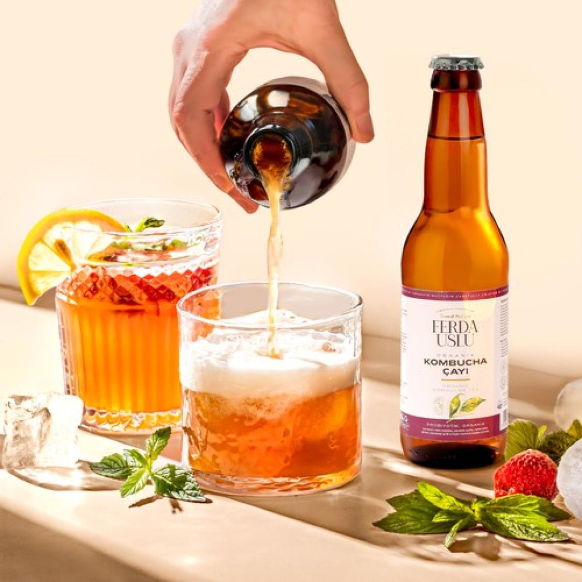 Fermente Mutfağım Organik Kombucha Çayı 5 x 330 ML