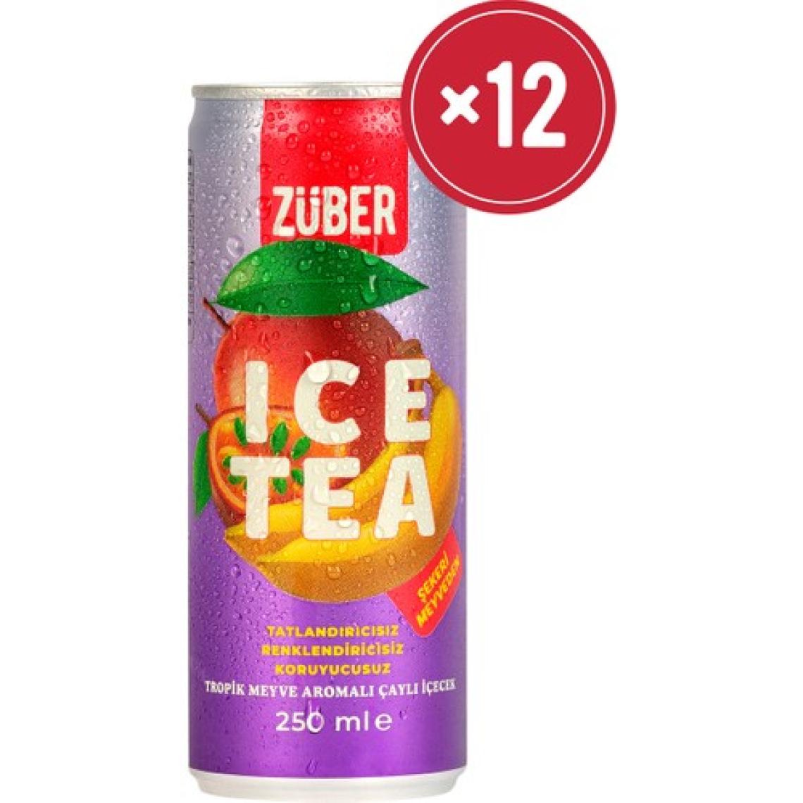 Züber Ice Tea Tropik Meyve 250ml X 12 Adet