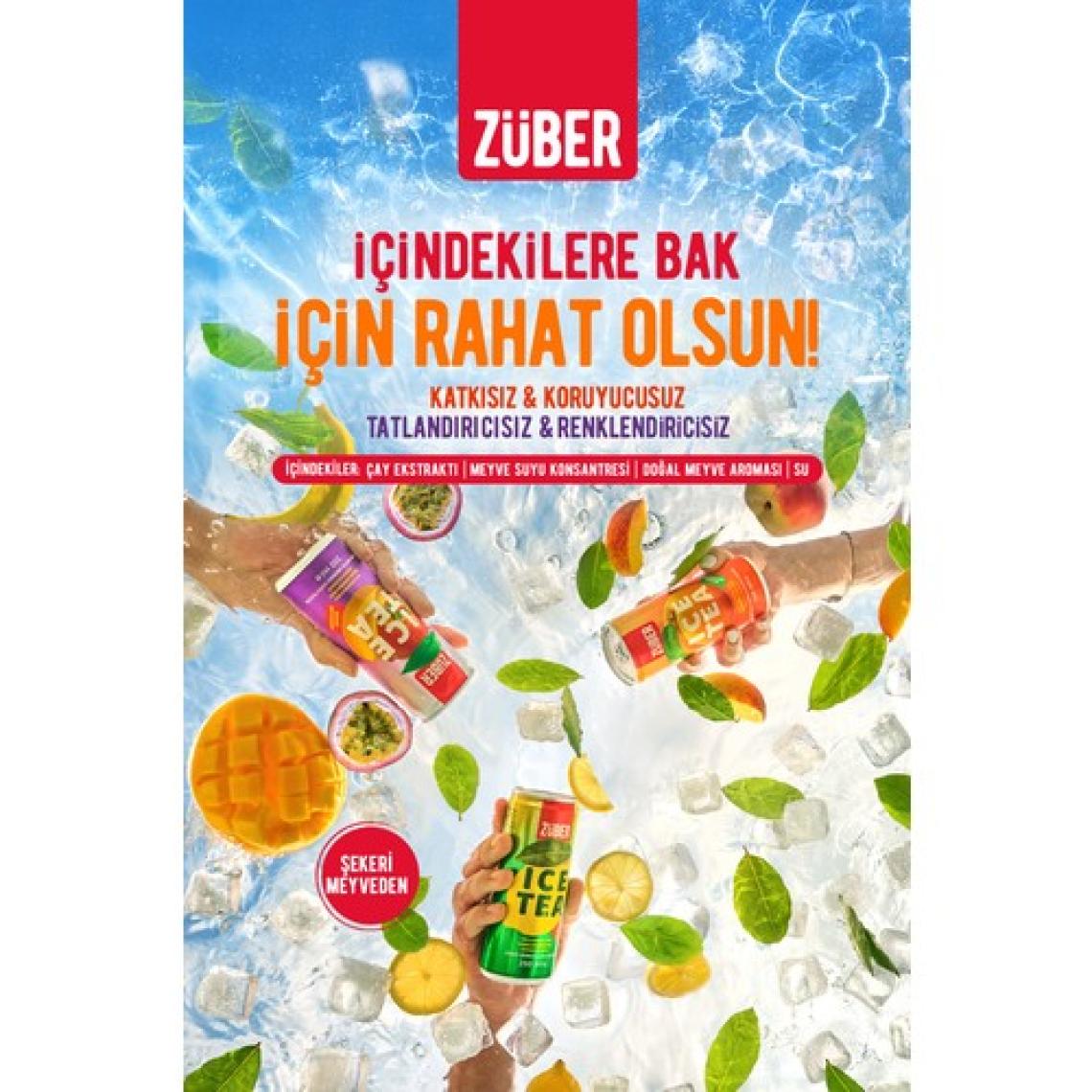 Züber Ice Tea Tropik Meyve 250ml X 12 Adet
