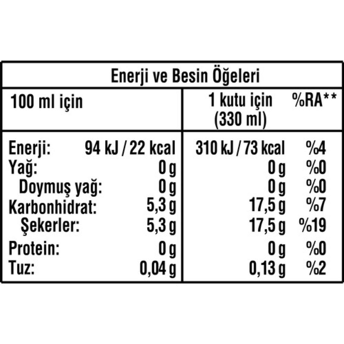 Fuse Tea Limon 330 ml 6'lı Paket Soğuk Çay