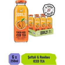 ODDLY Peachrooı Soğuk Çay Cam Şeftali Rooıbos 250 ml x 6 Adet