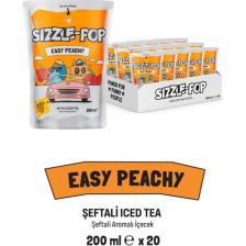 SIZZLE-POP Easy Peachy Şeftali Soğuk Çay 200 ml x 20 Adet