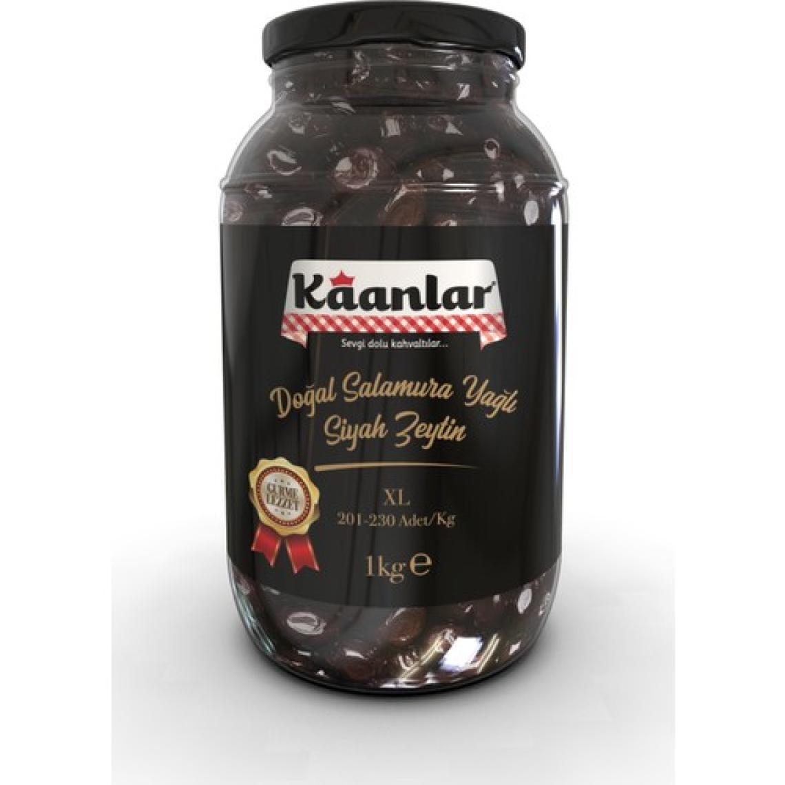 Kaanlar Salamura Yağlı Siyah Zeytin 1 kg