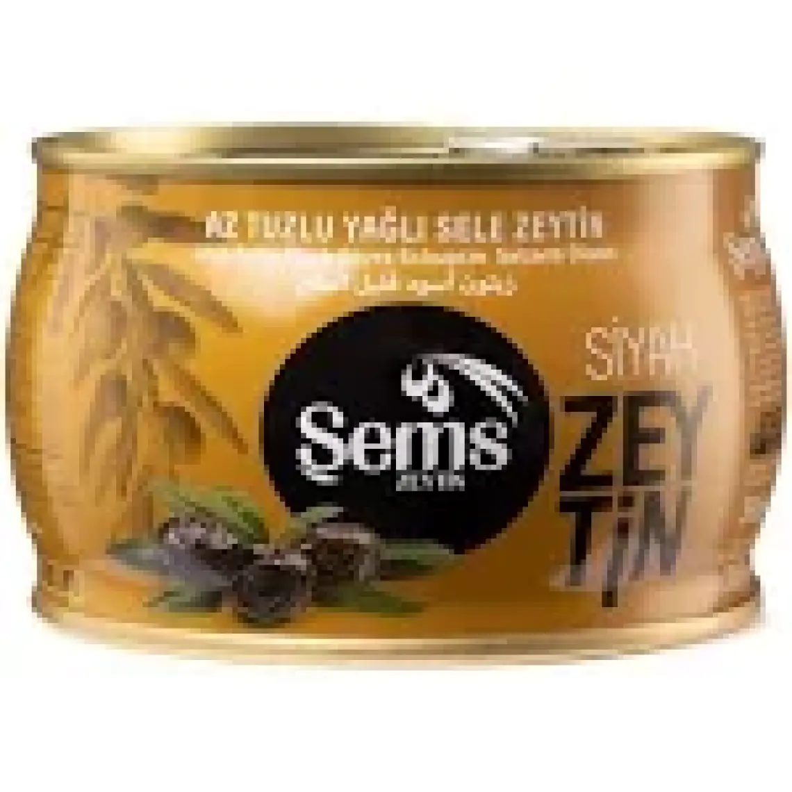 Ahsaf Şems Yağlı Siyah Sele Zeytin 300 Gr 201-230 Kalibre