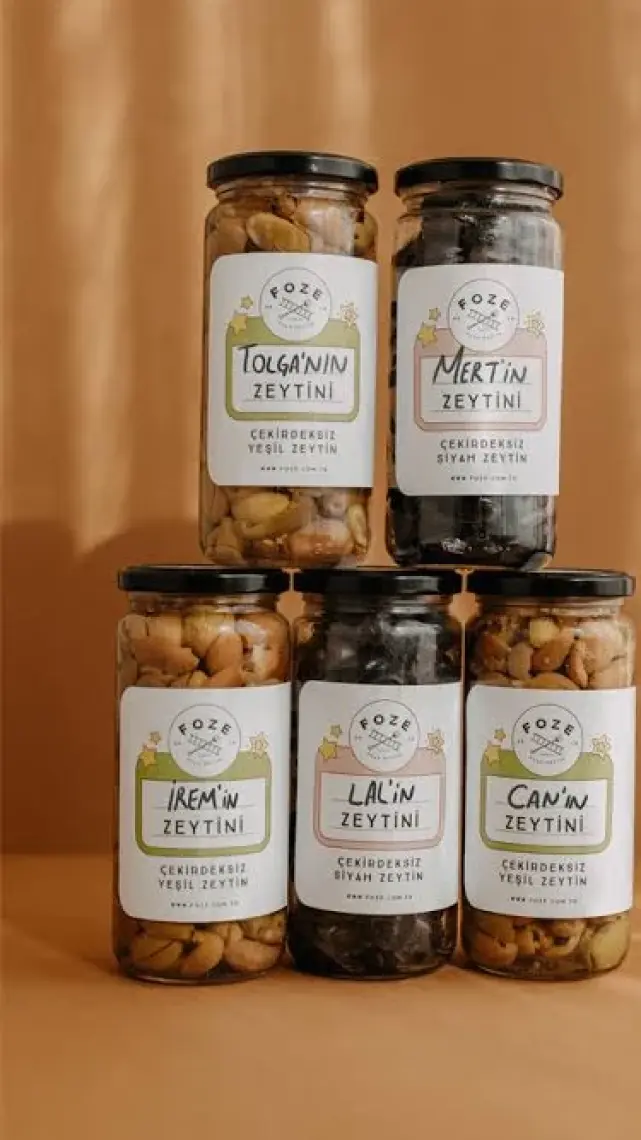 Çekirdeksiz Çocuk Zeytini- Yeşil 300 Gr