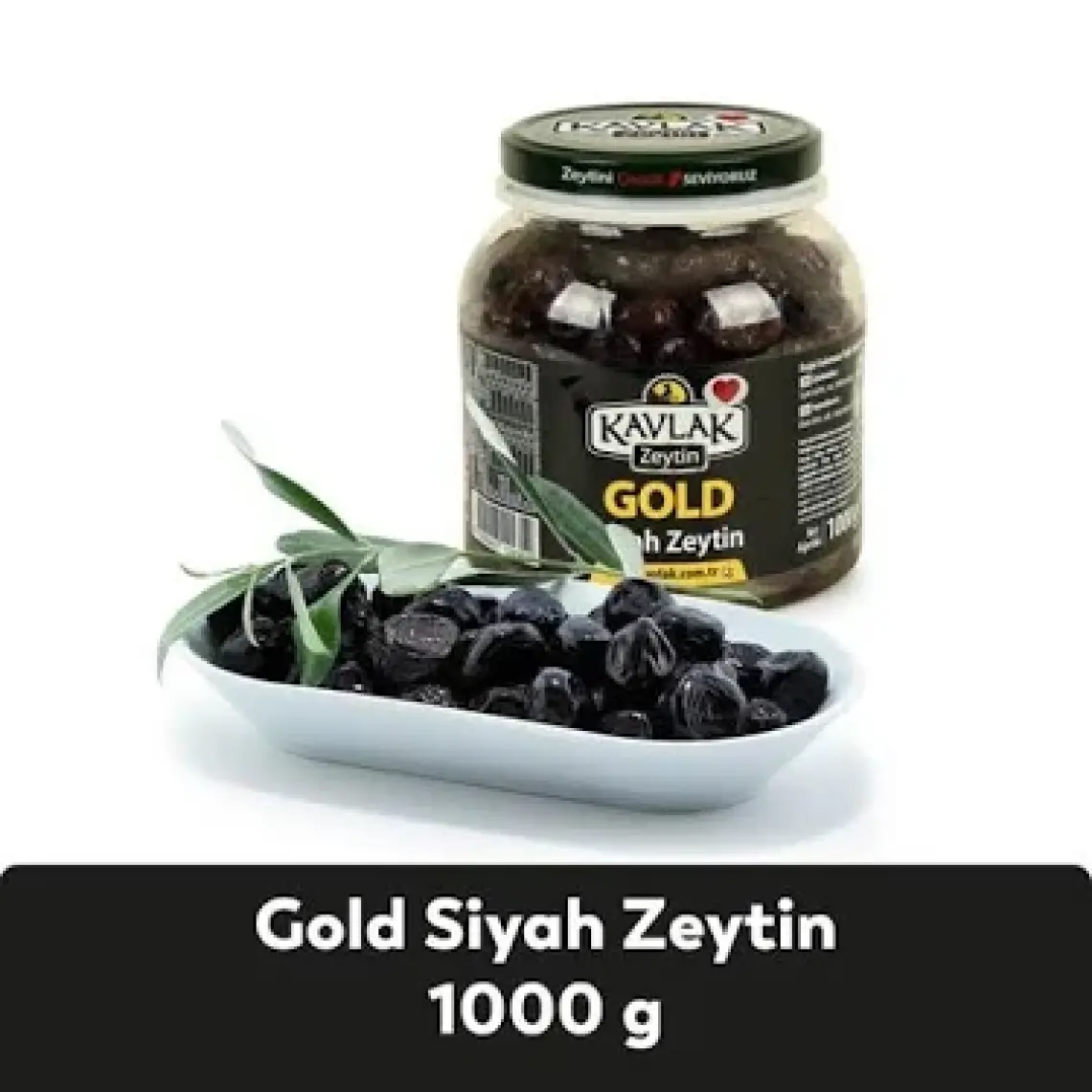 Kavlak Zeytin Gold Gemlik Siyah Zeytin 1 kg