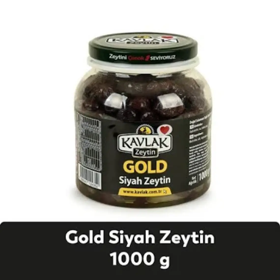 Kavlak Zeytin Gold Gemlik Siyah Zeytin 1 kg