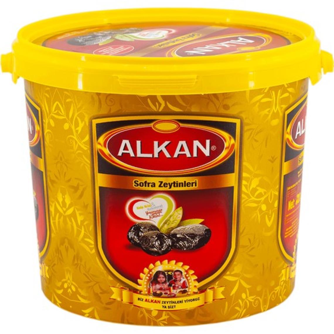 Alkan Zeytin Çok Az Tuzlu Kuru Sele Gemlik Zeytini 3 kg Kova