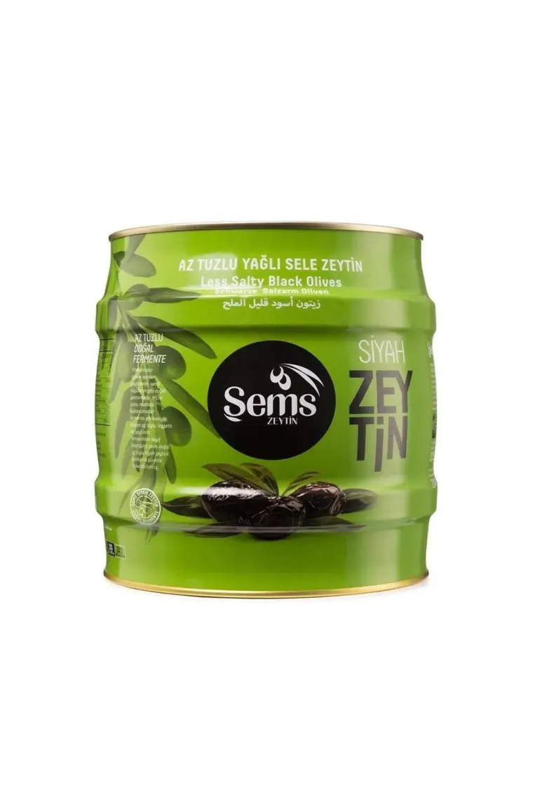 Şems Siyah Zeytin 351-380 Kalibre 2000 gr