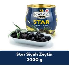 Kavlak Zeytin Star Siyah Zeytin 2 kg(Brüt) Teneke