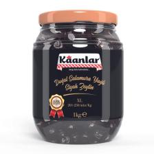 Kaanlar Salamura Yağlı Siyah Zeytin 1 kg