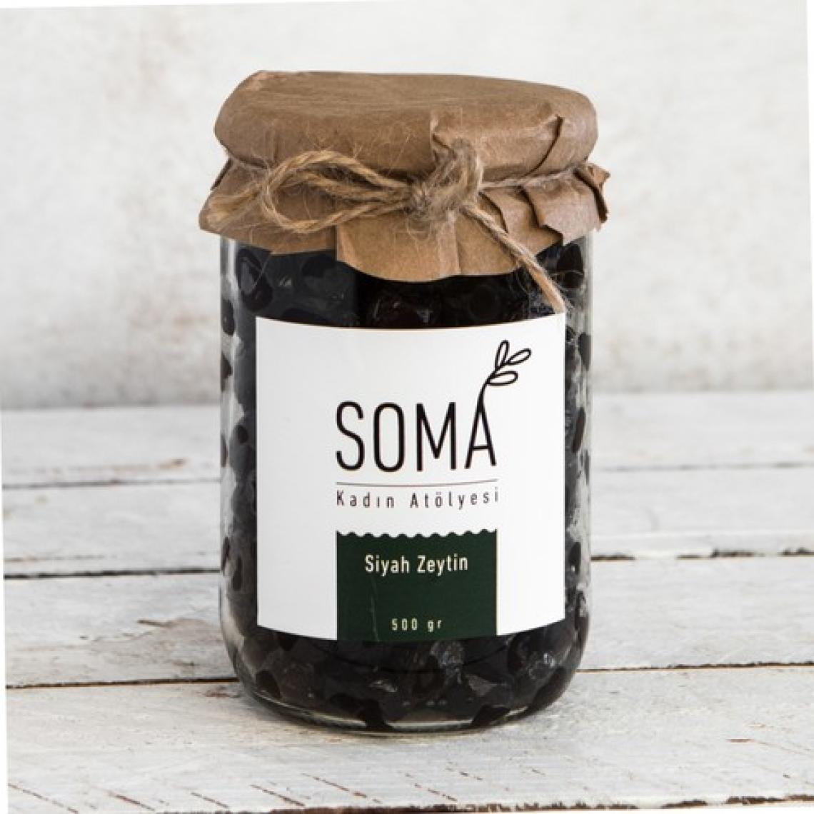 Soma Kadın Atölyesi Siyah Zeytin Boyasız Katkısız - 500 gr