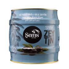 Şems 261-290 Kalibre 2 kg Yağlı Sele Siyah Zeytin