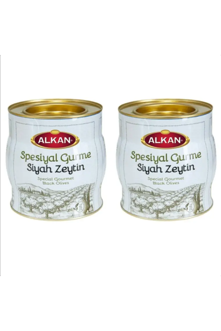 Alkan Spesiyal Gurme Siyah Gemlik Zeytini 2'li 4 kg
