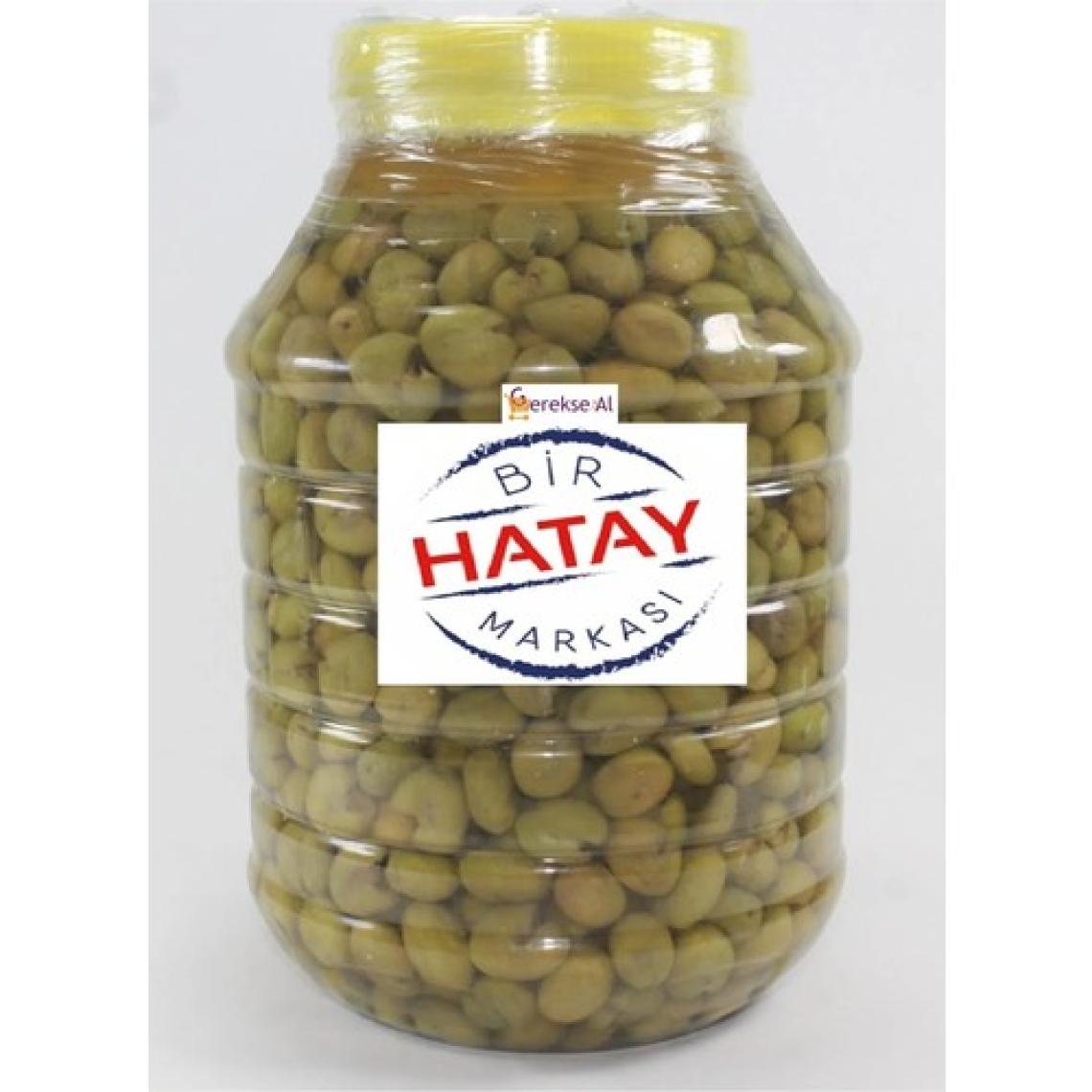 Gerekseal Ev Yapımı Kırma Yeşil Zeytin, 5 kg Yeni Mahsül