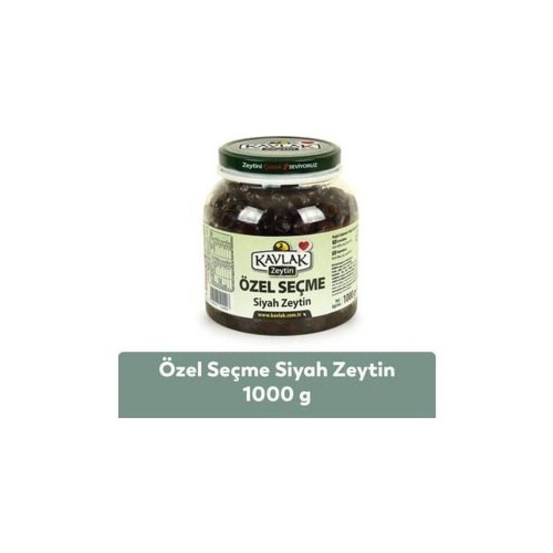 Kavlak Zeytin Özel Seçme Gemlik Siyah Zeytin 1 kg