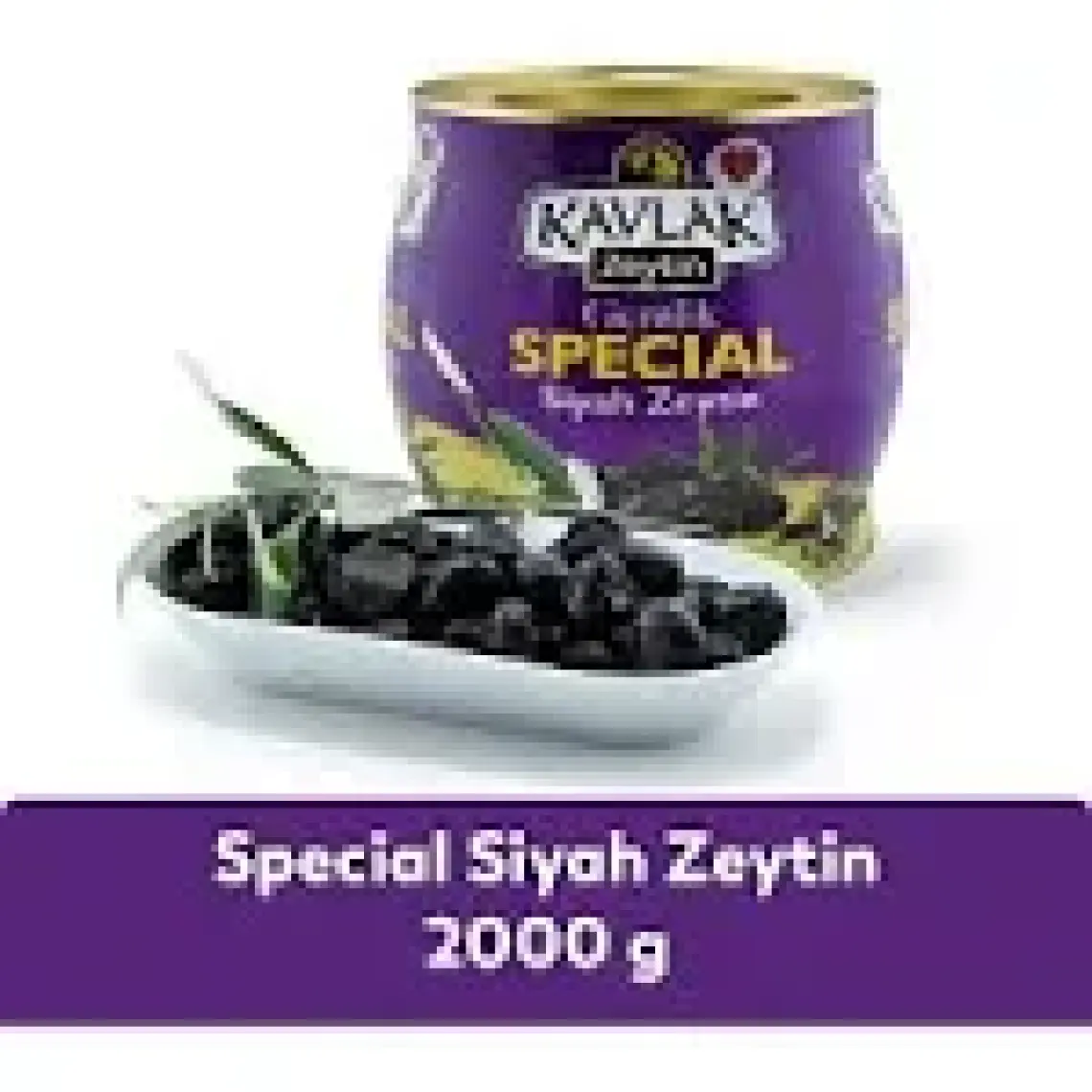Kavlak Özel Seçme Gemlik Siyah Zeytin 2 kg (brüt )
