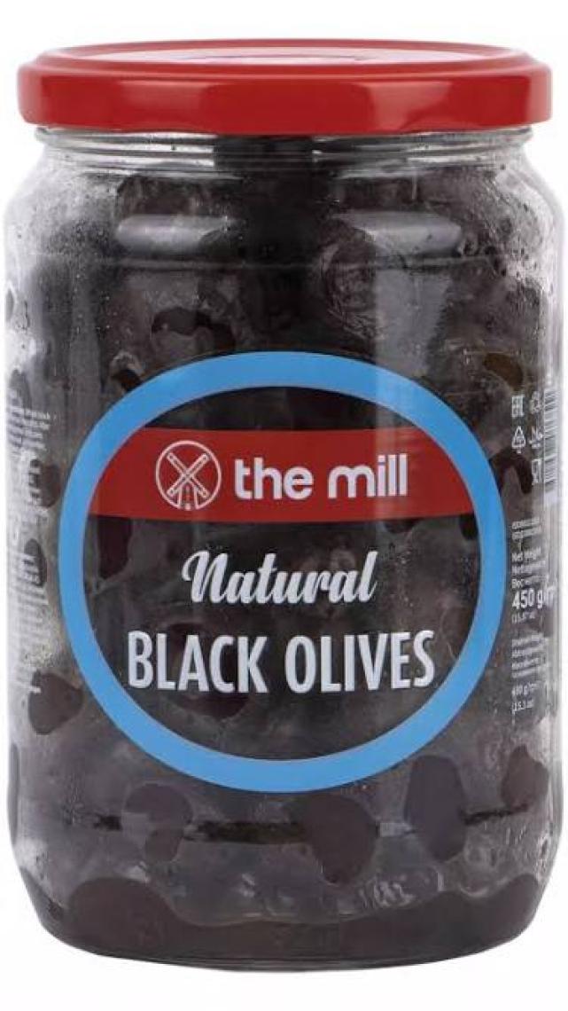 The Mill Yağlı Sele Siyah Zeytin 450 g Cam Kavanoz - Çekirdekli