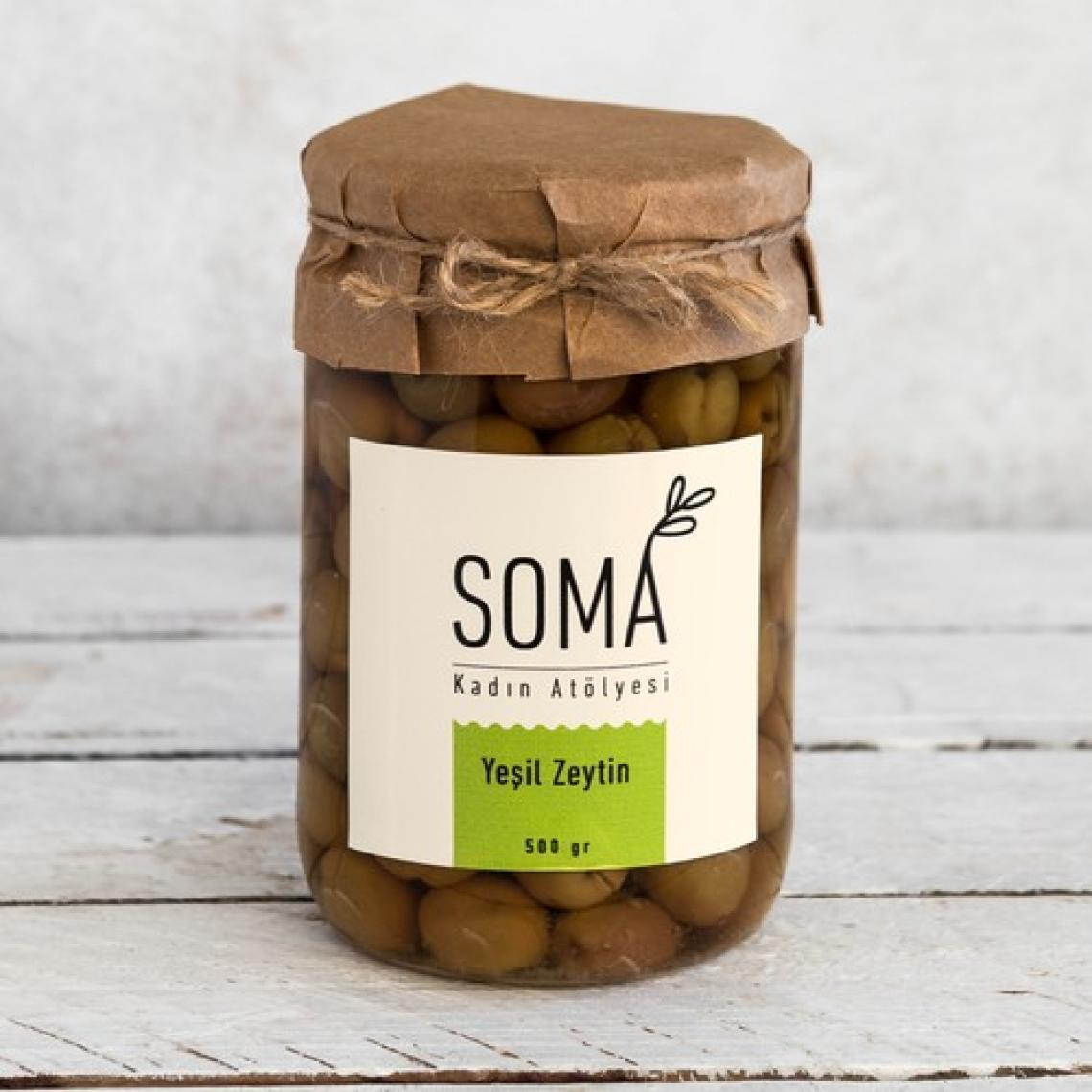 Soma Kadın Atölyesi Yeşil Zeytin Boyasız Katkısız - 500 gr