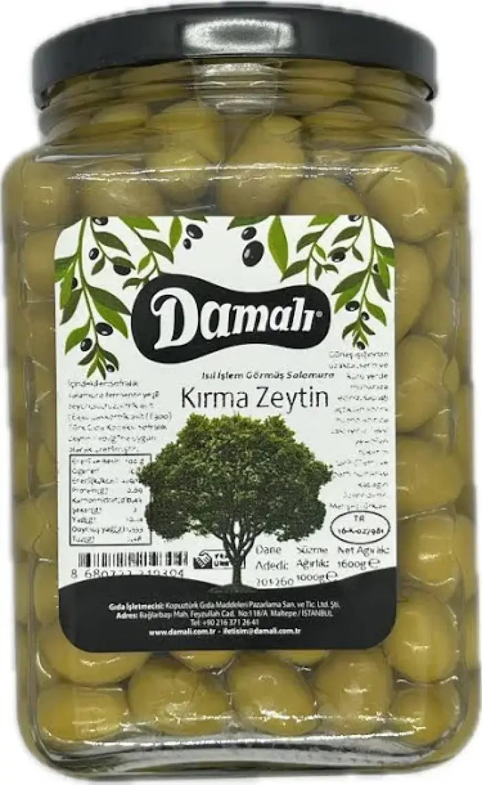 Yeşil Kırma Zeytin - 1 kg