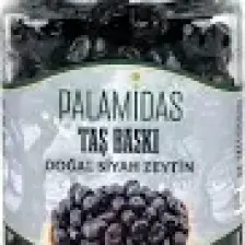 Palamidas Taş Baskı Doğal Siyah Zeytin 400 gr Cam Kavanoz