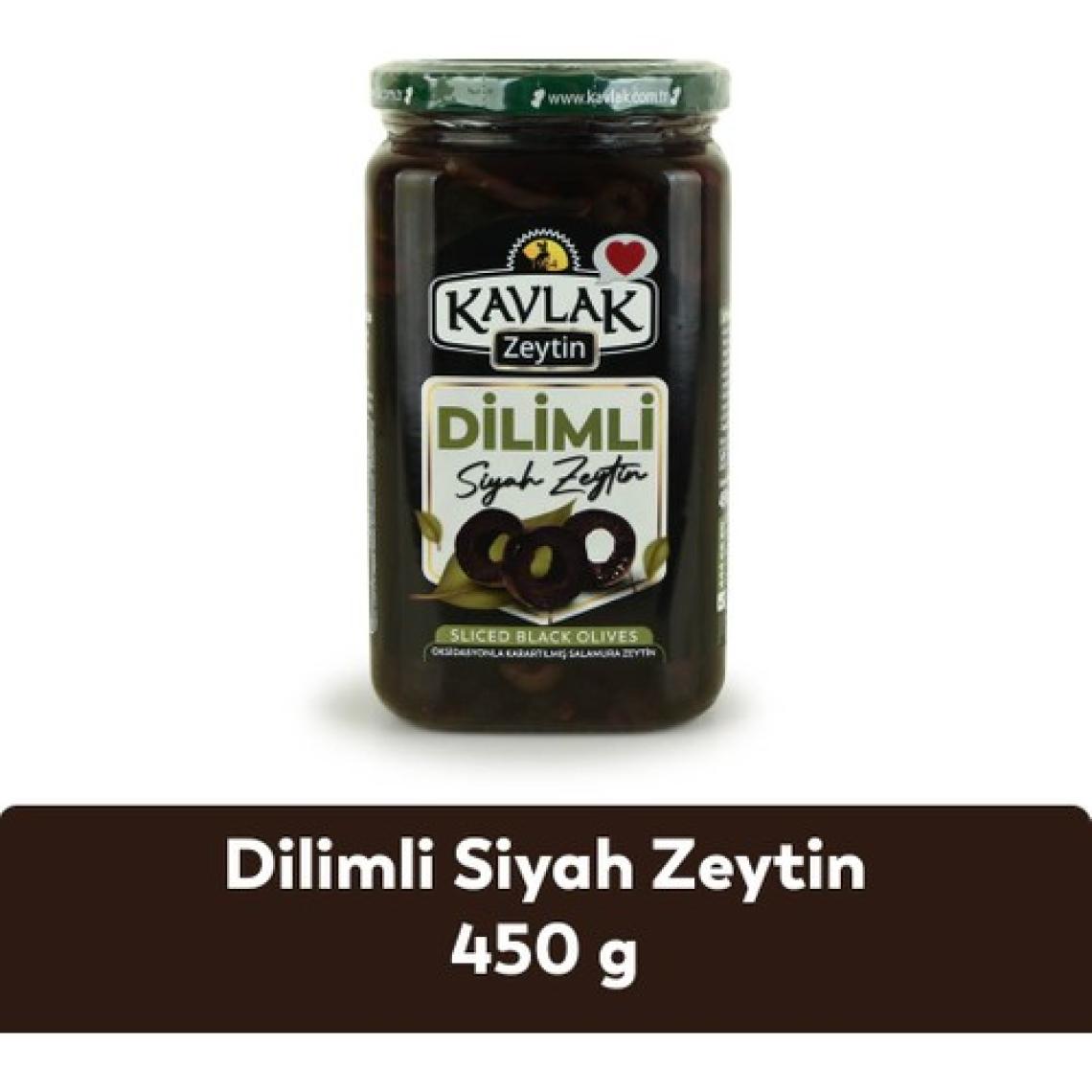 Kavlak Zeytin 450 gr Siyah Dilimli Zeytin