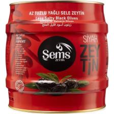 Şems 2 kg (291-320) Yağlı Sele Siyah Zeytin