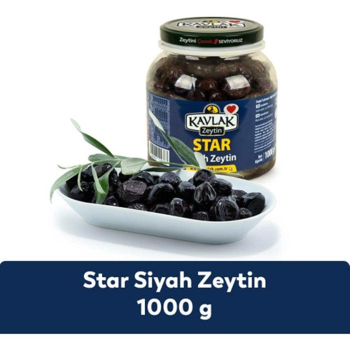Kavlak Star Gemlik Siyah Zeytin 1 kg