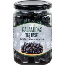 Palamidas Taş Baskı Doğal Siyah Zeytin 400 gr Cam Kavanoz