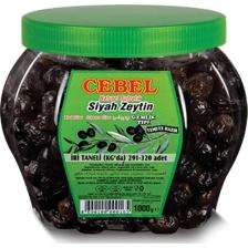 Cebel Siyah Zeytin 291-320 1 kg Pet