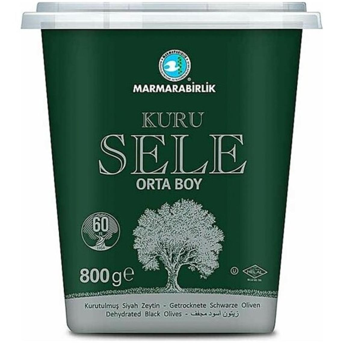 Marmarabirlik (3XS) 381-410 Doğal Kuru Sele Zeytin 800 gr Pet