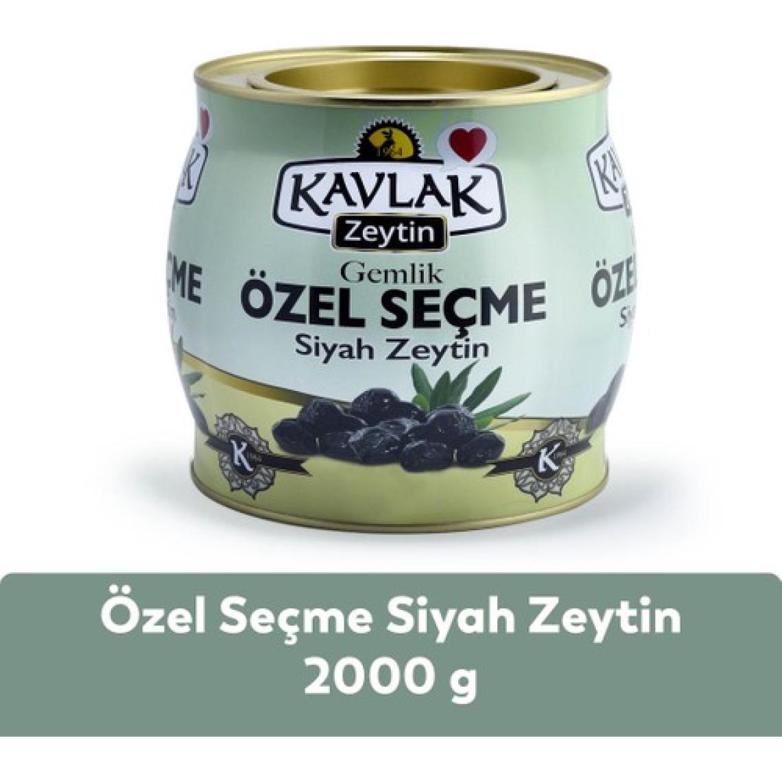 Kavlak Özel Seçme Gemlik Siyah Zeytin 2 kg (brüt )