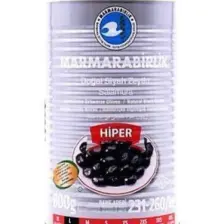 Marmarabirlik Doğal Salamura Siyah Zeytin (L) 800 Gr