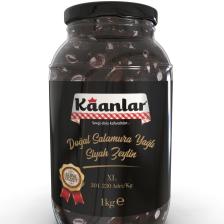 Doğal Salamura Yağlı Siyah Zeytin Premium 1000 gr ( 201-230)