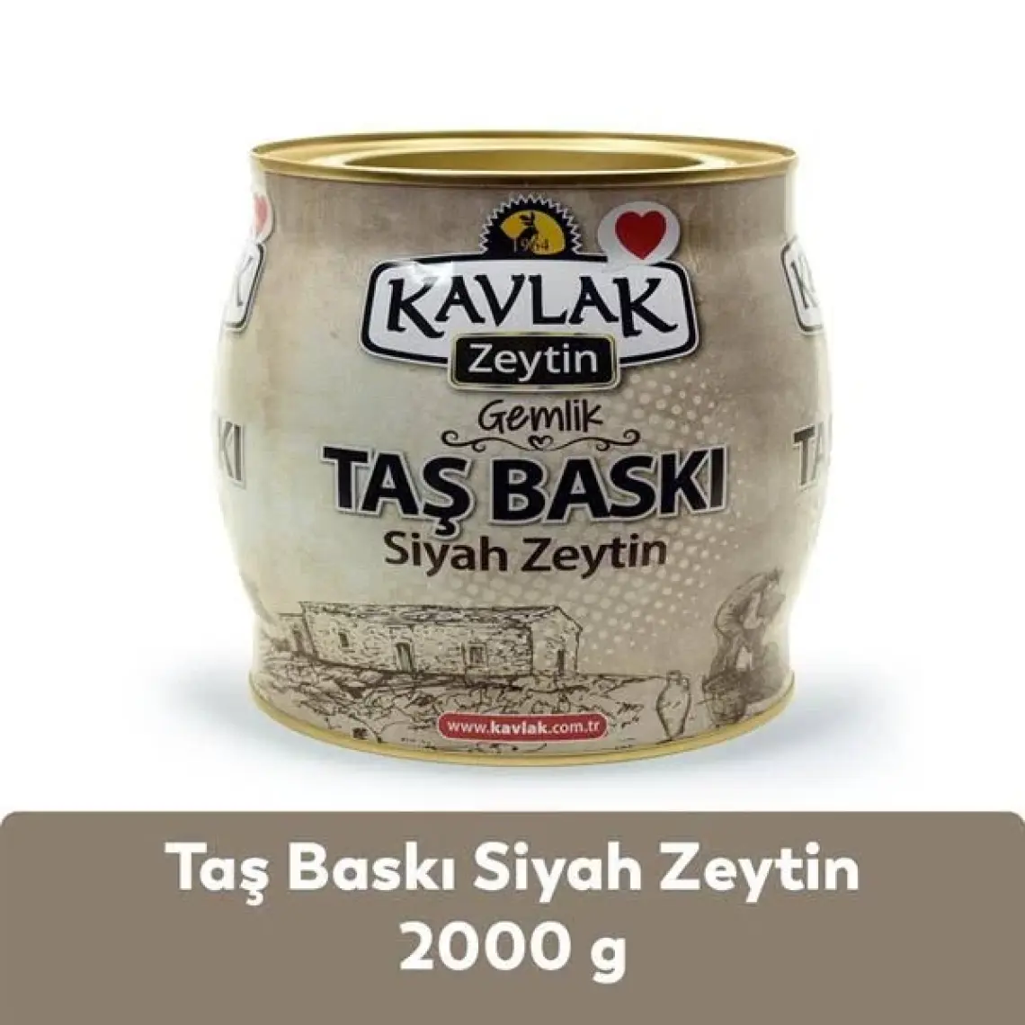 Kavlak Özel Seçme Gemlik Siyah Zeytin 2 kg (brüt )