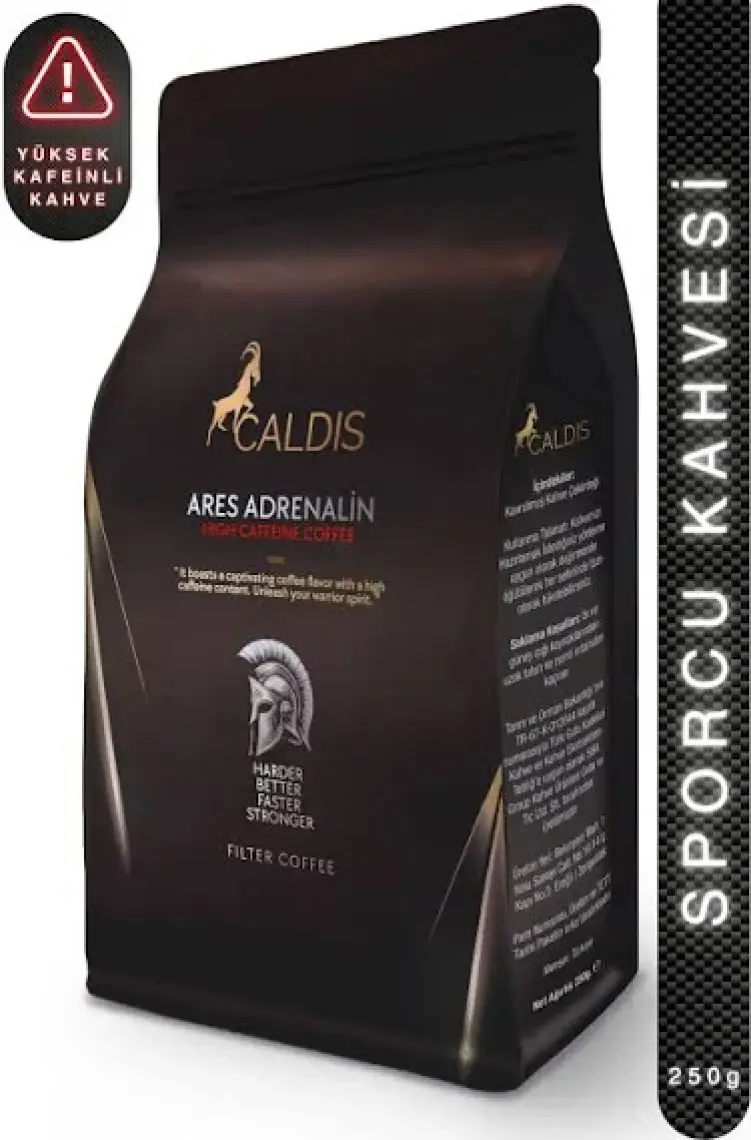 Caldis®  Ares Adrenalin™ 250 gr Yüksek Kafeinli Pre-Workout Sporcu Kahvesi