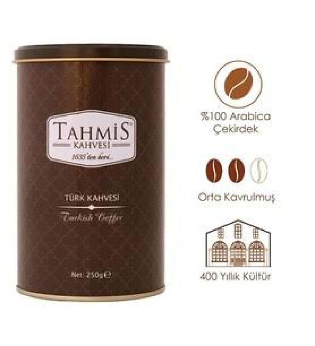 Tahmis Kahvesi Türk Kahvesi 250 gr Teneke