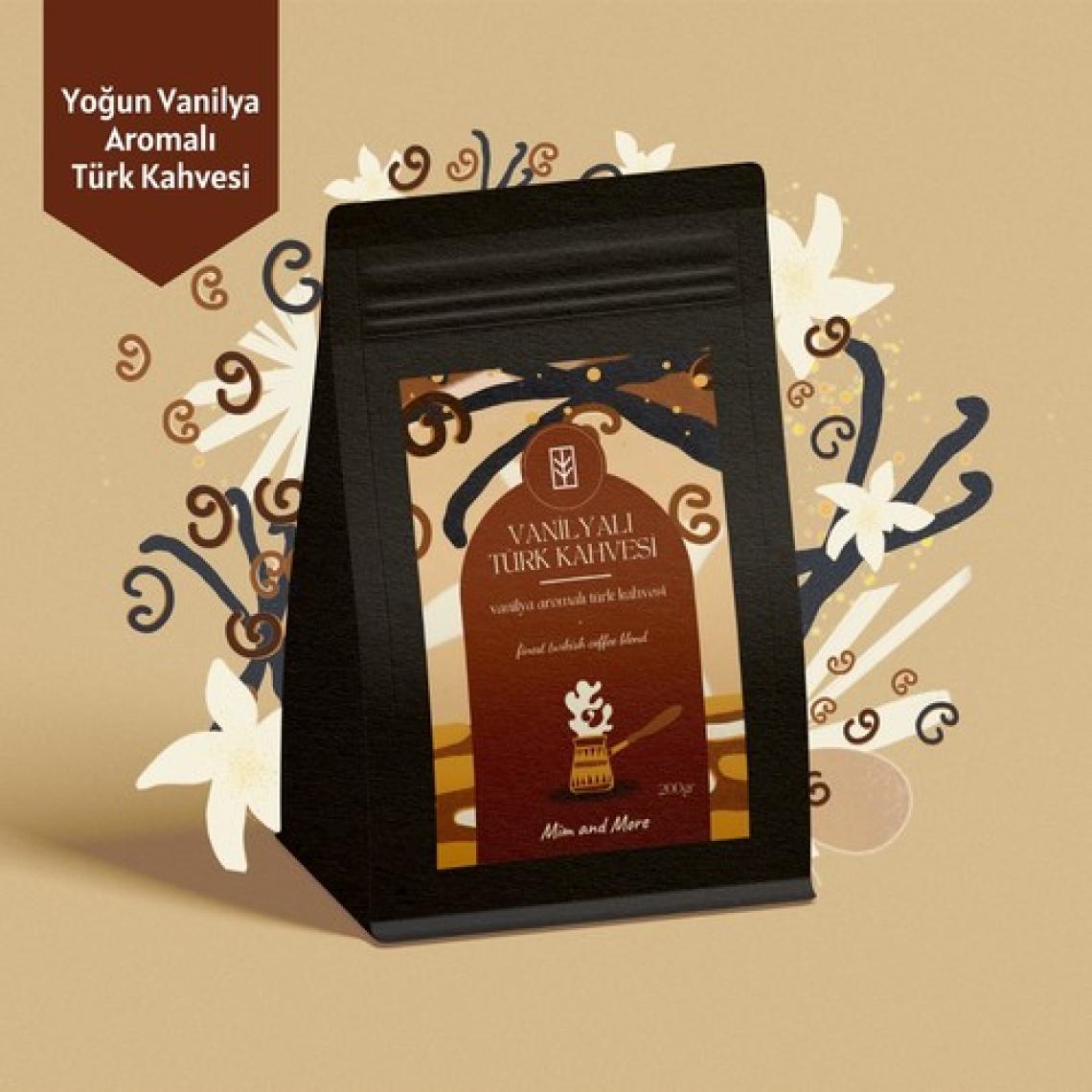 Mim And More Vanilyalı Türk Kahvesi Vanilya Aromalı Türk Kahvesi 200 gr