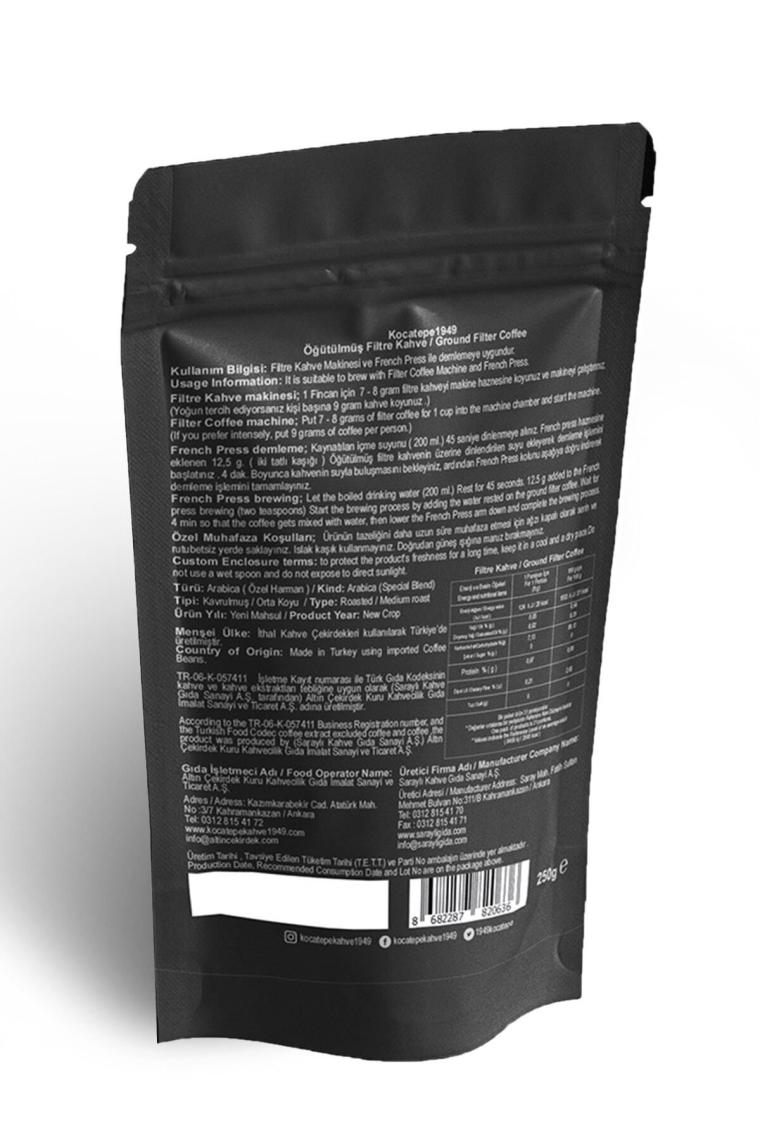 Kocatepe Özel Harman 250 gr Filtre Kahve
