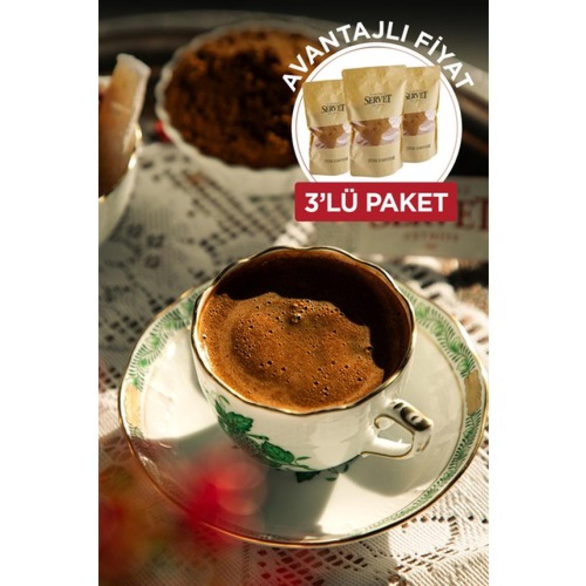 Servet Alâ Türk Kahvesi 100 gr 3'lü Paket