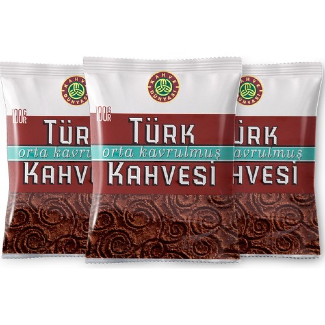 Kahve Dünyası Orta Kavrulmuş Türk Kahvesi 300 gr - Türkiye Menşeli, Yoğun ve Dengeli Lezzet